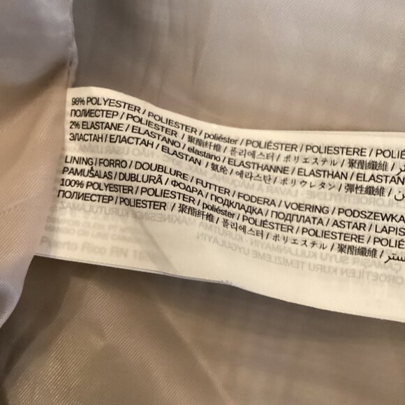 Violeta By MNG Mango Womens Plaid Double-Breasted Blazer Jacket Medium Oversize - Picture 8 of 8